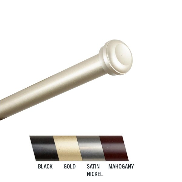 Central Design Cillo 1 in. Curtain Rod; 160-240 in. - Light Gold - 100-68-1603