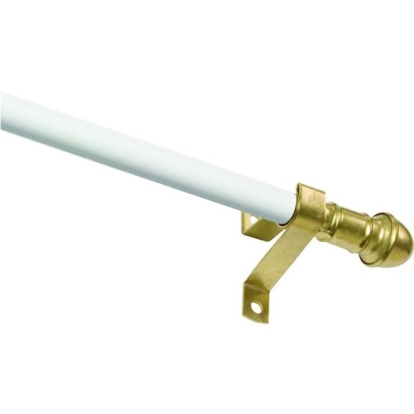 Kenney Mfg KN3871 Cafe Rod, 716 in Dia, 48 to 84 in L, Metal, White - KN387/1NP