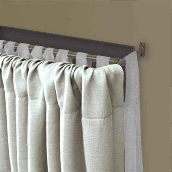 Kd Encimera 0.625 in. Double Blackout Curtain Rod with 84 to 120 in. Extension, Antique Brass - KD3169983