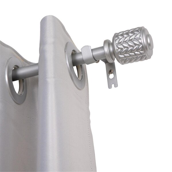 Escenografia 0.75 in. Curtain Rod for 48-86 in. Windows, Nickel - ES3252731