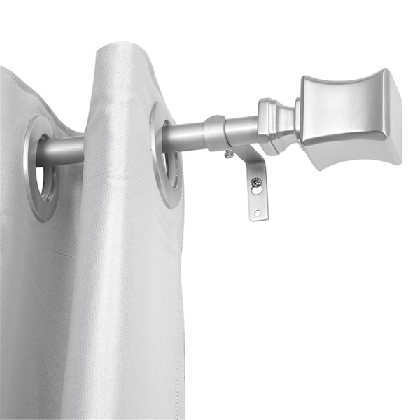 Escenografia 0.75 in. Curtain Rod for 48-86 in. Windows, Nickel - ES3252734