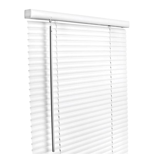 Work-Of-Art Vinyl 1 in. Cordless Mini-Blinds, 35 x 72 in. - White - WO2513317