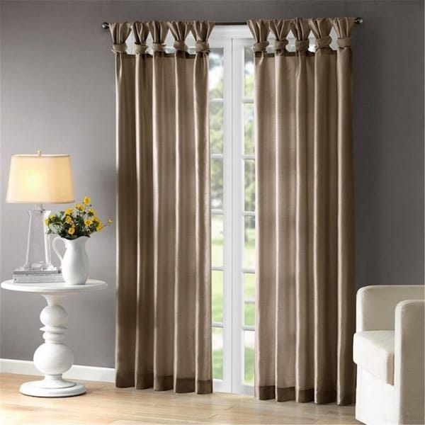 Madison Park Emilia Window Curtain, Taupe - WIN40-118