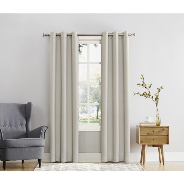 Sun Zero Sun Zero Norwich Ivory Blackout Curtains 80 in. W X 84 in. L - AC-NORWICH84PRL