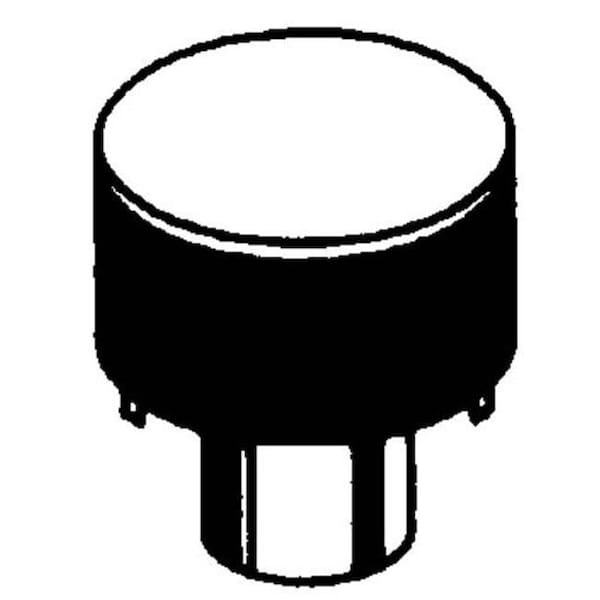 Superior Superior RLT-8DM 8 in. Round Top Termination with Louvered Screen - RLT-8DM