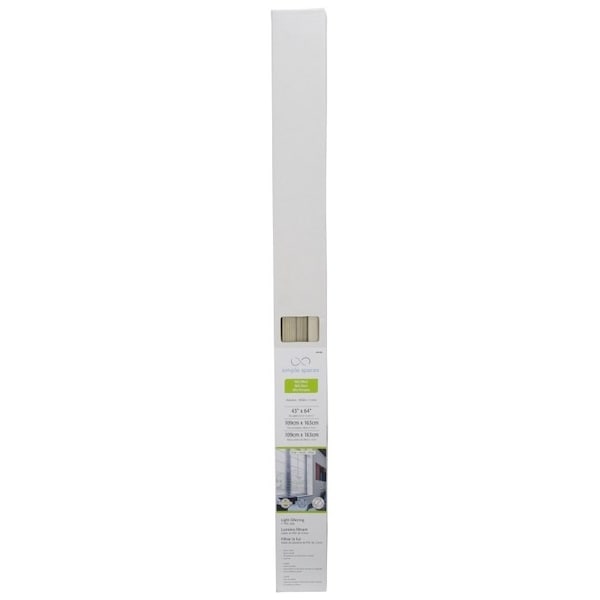 Simple Spaces Blind, 64 in L, 43 in W, Vinyl, Alabaster - PVCMB-13AA