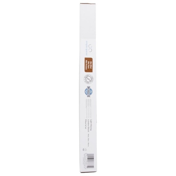 Simple Spaces Blind, 42 in L, 23 in W, Faux Wood, White - FWMB-0