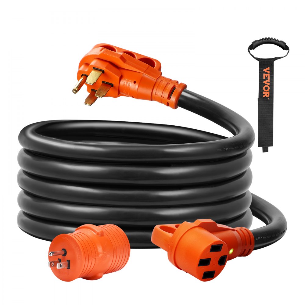 thumbnail image 2 of SPEEDWOW 50 FT 50 Amp RV Extension Cord, 125/250V Heavy Duty Extension Cord With Generator Inlet Box, 6/3 8/1 Gauge STW ETL Listed, NEMA 14-50P To 2 of 11