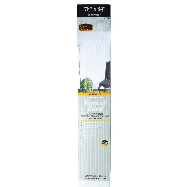 Living Accents Living Accents Vinyl 3-1/2 in. Blinds 78 in. W X 84 in. H Alabaster - VS7884SCAL