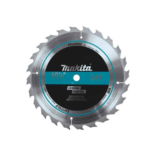 Makita Makita Carbide-Tipped Circular Saw Blade, Framing, 10-1/4inDia, 24 TPI - A-94910