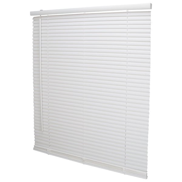 Simple Spaces Blind, 64 in L, 30 in W, Vinyl, White - PVCMB-5A
