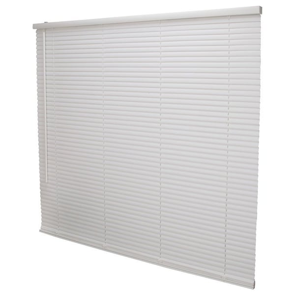 Simple Spaces Blind, 64 in L, 43 in W, Vinyl, White - PVCMB-13A
