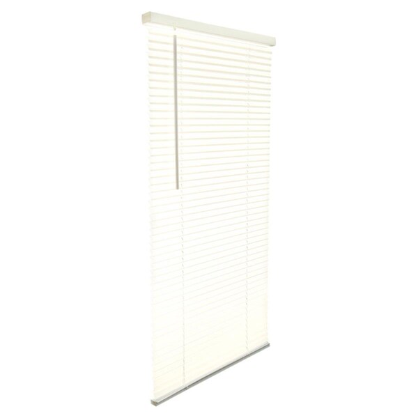 Work-Of-Art Vinyl 1 in. Cordless Mini-Blinds, 43 x 64 in. - Alabaster - WO2513316