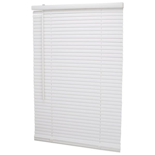 Simple Spaces Blind, 64 in L, 23 in W, Vinyl, White - PVCMB-1A