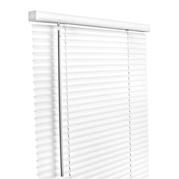 Work-Of-Art Vinyl 1 in. Cordless Mini-Blinds, 48 x 64 in. - White - WO2513310
