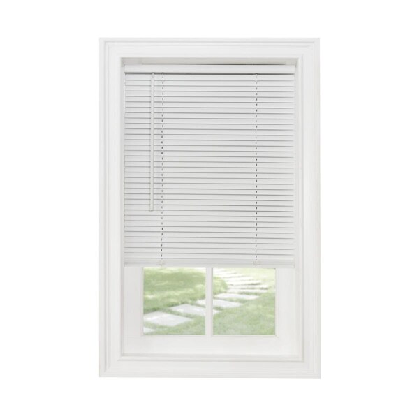 Eyecatcher 28 x 72 in. GII Morningstar Cordless Vinyl Light Filtering Mini Blinds, White - EY2512124