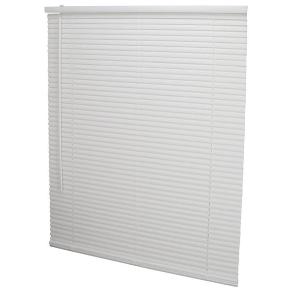 Simple Spaces Blind, 64 in L, 39 in W, Vinyl, White - PVCMB-12A