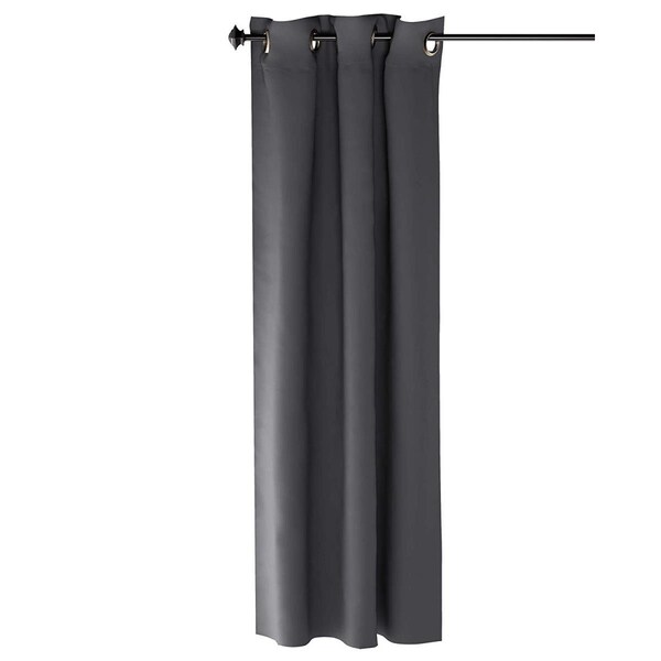Furinno Collins Blackout Curtain, 42 x 63 in. - 1 Panel - Dark Grey - FC66001DGY