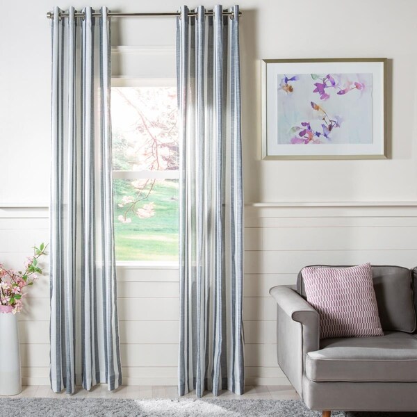 Safavieh 52 x 84 in. Aytan Window Panel - Slate & Beige - WDT1043A-5284