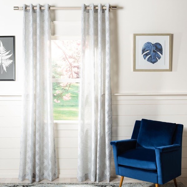 Safavieh 52 x 84 in. Kenji Window Panel - Grey - WDT1048B-5284