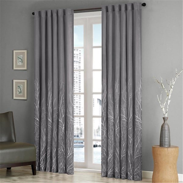Madison Park Andora Window Panel, Grey - 95 in. - MP40-1298
