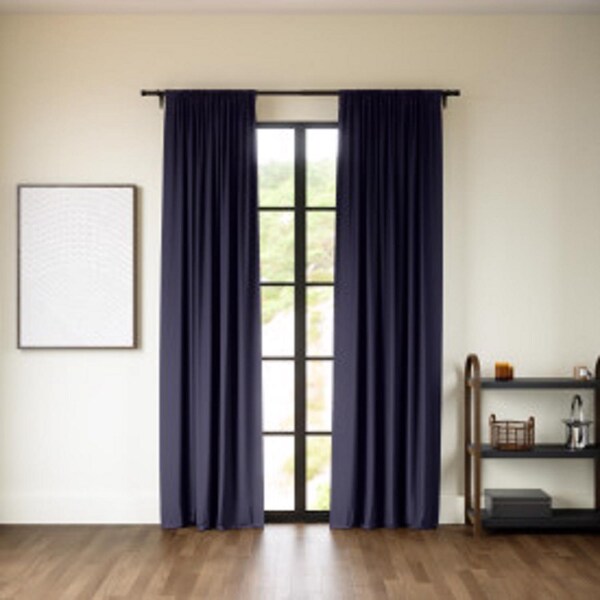 Umbra Umbra Twilight Navy Blackout Curtains 52 in. W X 63 in. L - 1017283-405