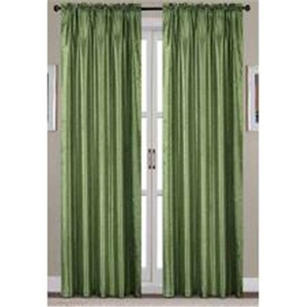 Rt Designers Collection RT Designers Collection PNN03184 Nikki Faux Silk 54 x 84 in. Rod Pocket Curtain Panel; Silver - PNN03184