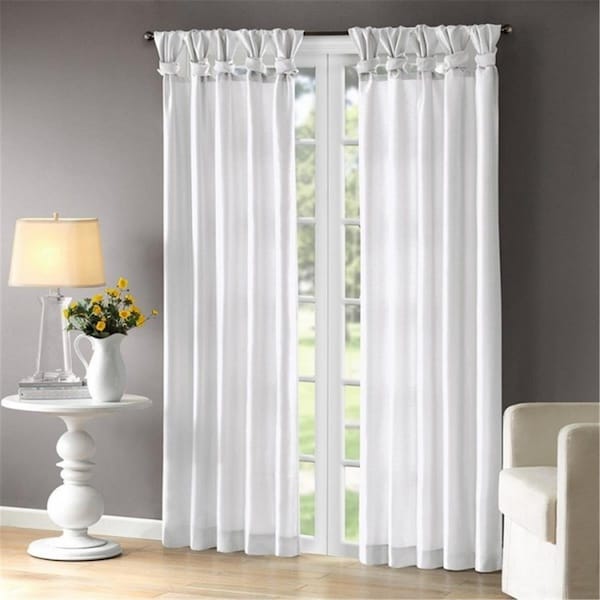Madison Park Emilia Window Curtain, White - WIN40-119