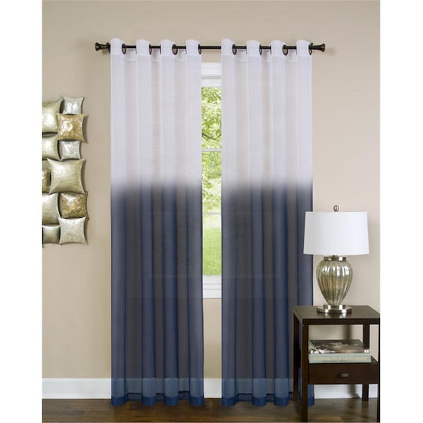 Achim Importing Achim ESPN84BL12 Essence Grommet Panel - 54 in. x 84 in. - Blue - ESPN84BL12
