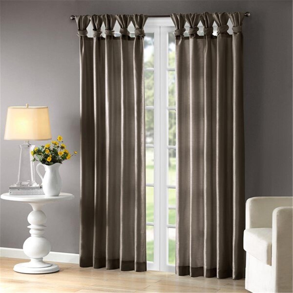 Madison Park Emilia Window Curtain, Pewter - 95 in. - MP40-1300