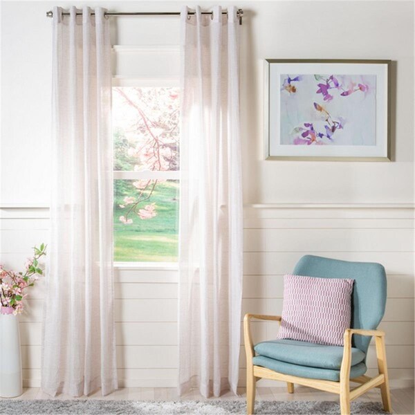 Safavieh Moony Window Curtain Panel, Beige - WDT1045B-5296