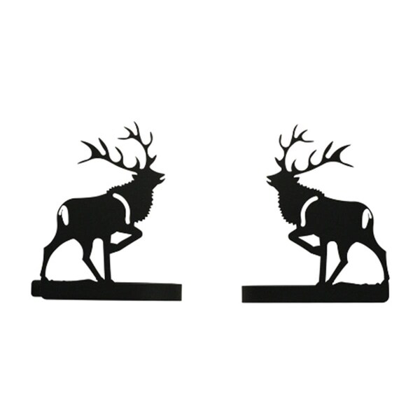 Village Wrought Iron Village Wrought Iron CUR-TB-201 Elk Tie Backs - CUR-TB-201