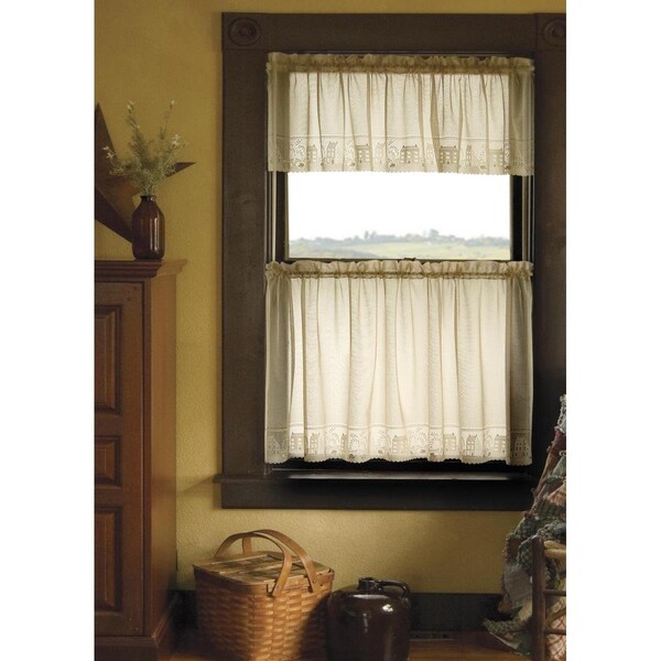 Back2Basics Country Willow 60 x 30 in. Tier - Cream - BA2986945