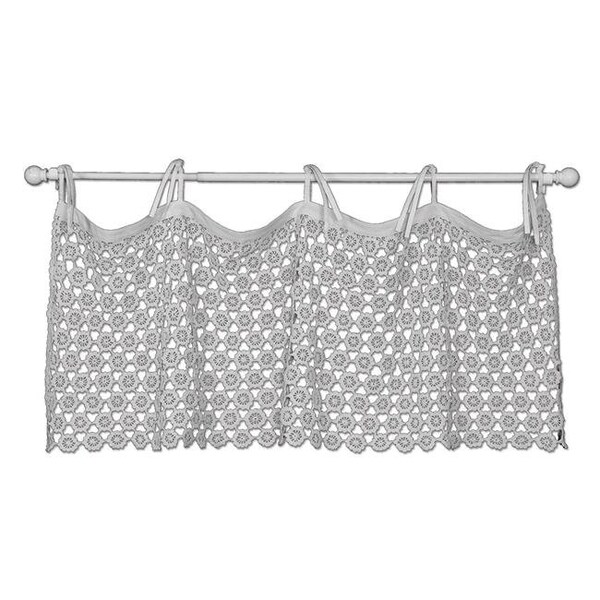 Heritage Lace Heritage Lace CEP-4516W 45 x 16 in. Crochet Envy Valance; White - CEP-4516W