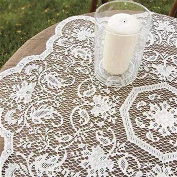 Heritage Lace Heritage Lace MN-3600ER 36 in. Medallion Round Topper - Earth - MN-3600ER
