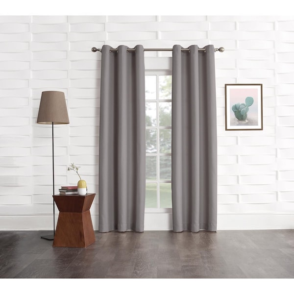 No. 918 No918 Webster Gray Curtain 80 in. W - AC-WEBSTER84NIK