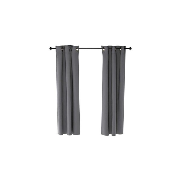 Furinno Collins Blackout Curtain, 42 x 63 in. - 2 Panels - Dark Grey - 2-FC66001DGY