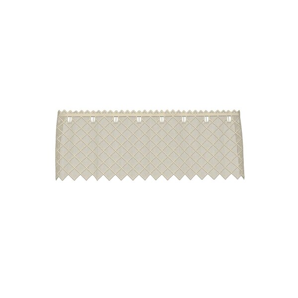 Heritage Lace 48 x 16 in. Filet Crochet Valance; Cafe - 8515C-4816
