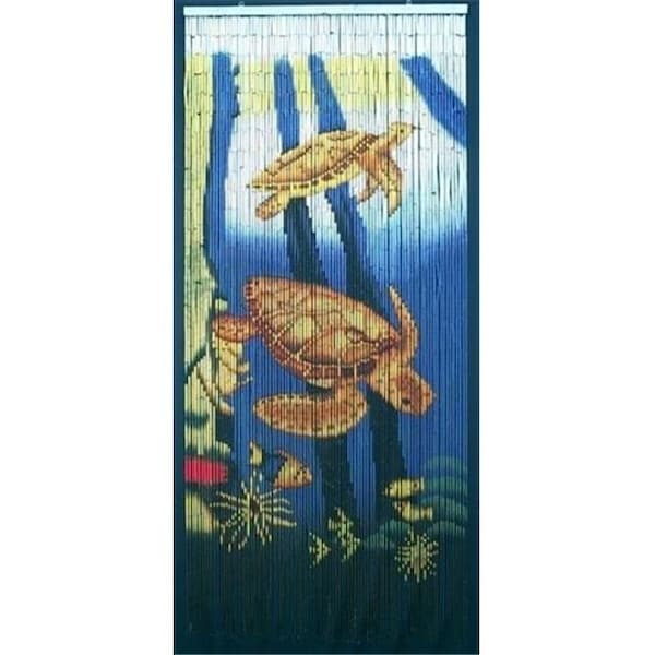 Bamboo54 Bamboo54 5254 Sea Turtle Scene Curtain - 5254