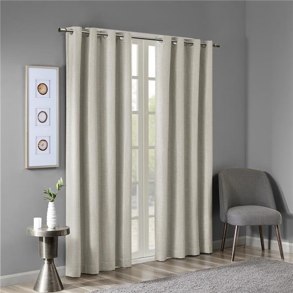 Sunsmart Sunsmart SS40-0030 50 x 54 in. Printed Heathered Blackout Panel - Taupe - SS40-0030