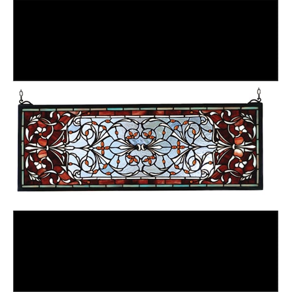 Meyda Tiffany 10 Inch H X 28 Inch W Versaille Transom Window - 98059