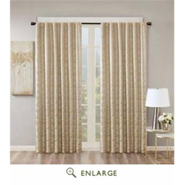 Sunsmart SunSmart SS40-0004 50 x 84 in. Cassius Jacquard Total Blackout Panel; Gold - SS40-0004