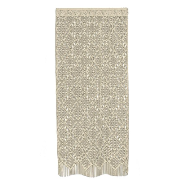 Heritage Lace 48 x 63 in. Diamond Fringe Panel; Cafe - 6415C-4863