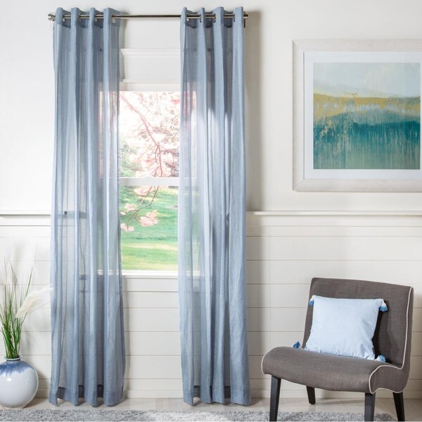 Safavieh 52 x 96 in. Makena Window Panel - Grey - WDT1040B-5296