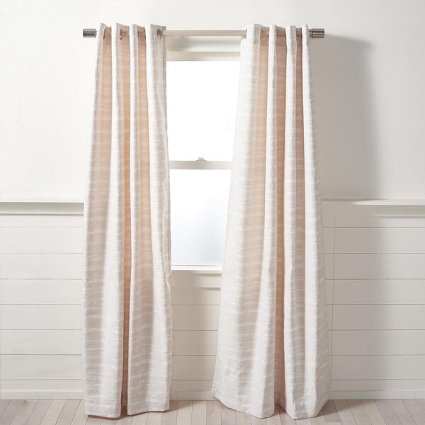 Safavieh 52 x 96 in. Brynleigh Single Panel Window Treatment, Ivory - WDT1057C-5296