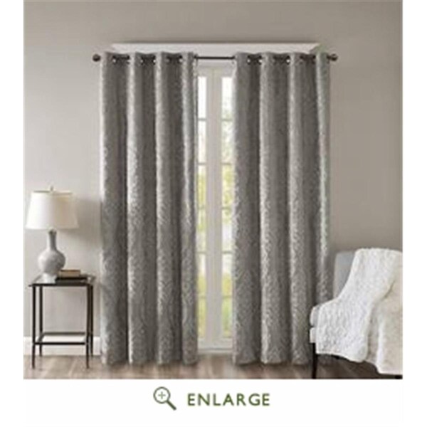 Sun Smart 50 x 108 in. Mirage Knitted Jacquard Total Blackout Panel; Champagne - SS40-0015