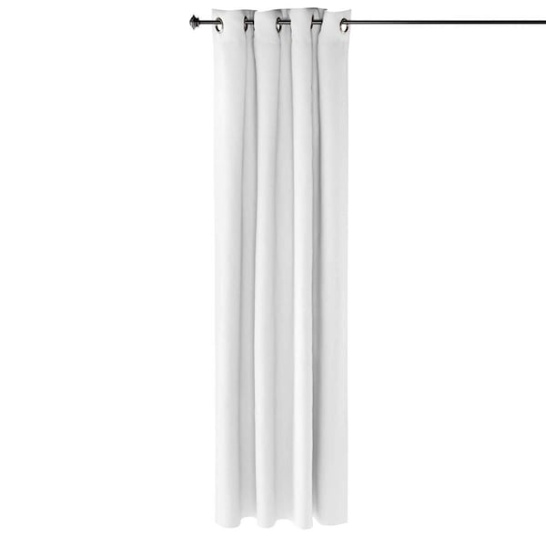 Highkey Collins Blackout Curtain, 52 x 84 in. - 1 Panel - White - LR1594261