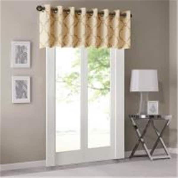 Madison Park Madison Park MP41-3601 Saratoga Fretwork Print Valance - MP41-3601