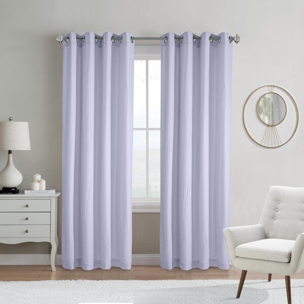 Habitat 52 x 84 in. Harmony Grommet Curtain Panel Window Dressing, Lavender - 71712-109-52-84-458