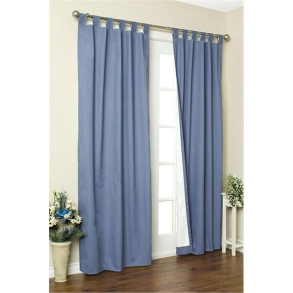 Escenografia Thermalogic Insulated Solid Color Tab Top Curtain Pairs - Blue - 160 x 84 in. - ES2841750